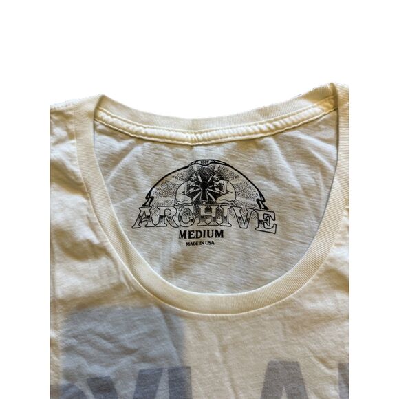 ARCHIVE - DYLAN HARMONICA T SHIRT - Vintage White Women's Tee - Med. - Picture 2 of 4